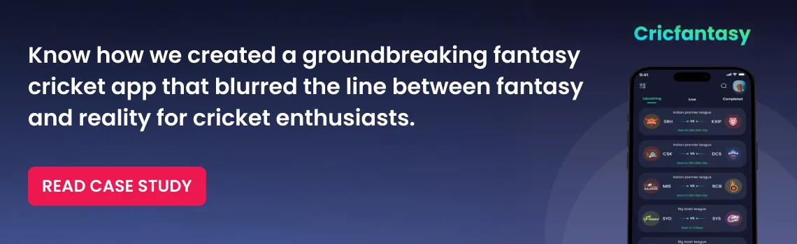 Fantasy sports app case study