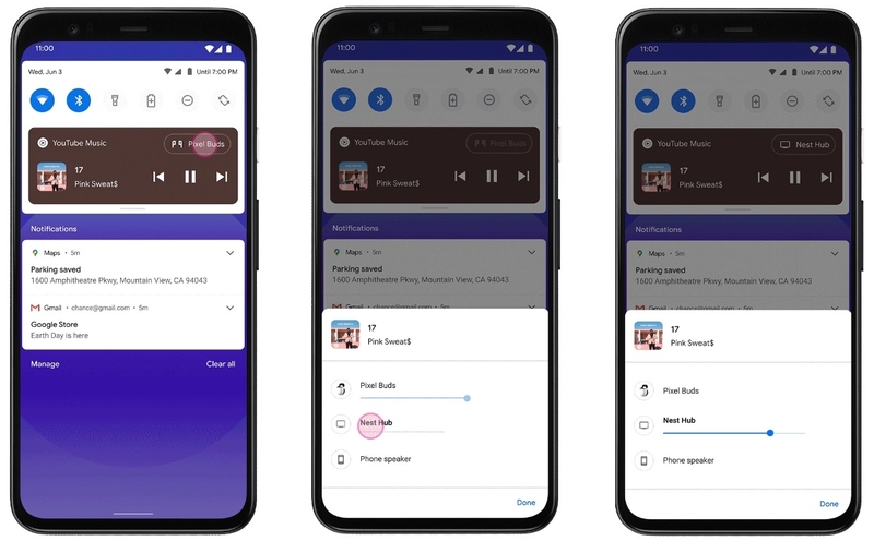 Android 11 media controls