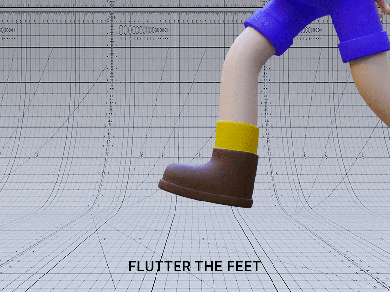 Flutter the feet