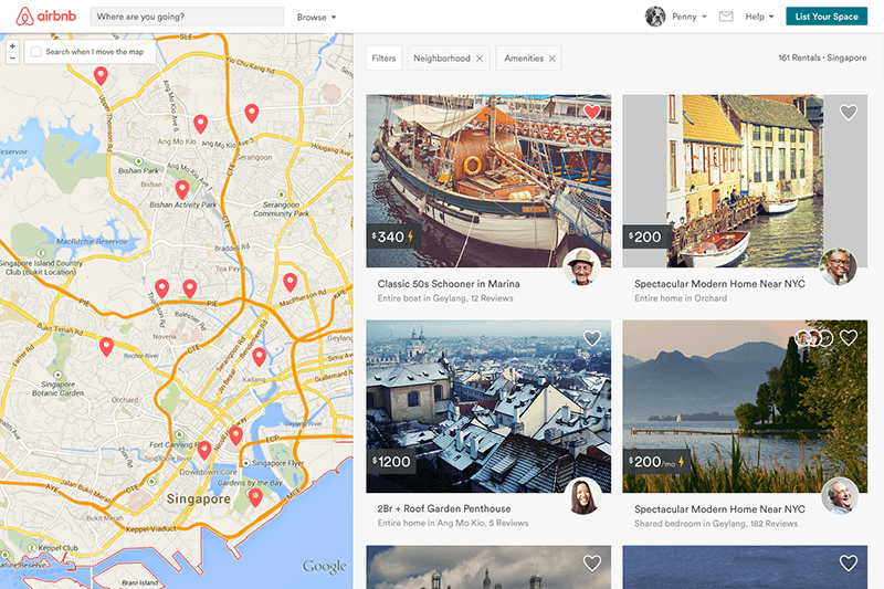 airbnb map