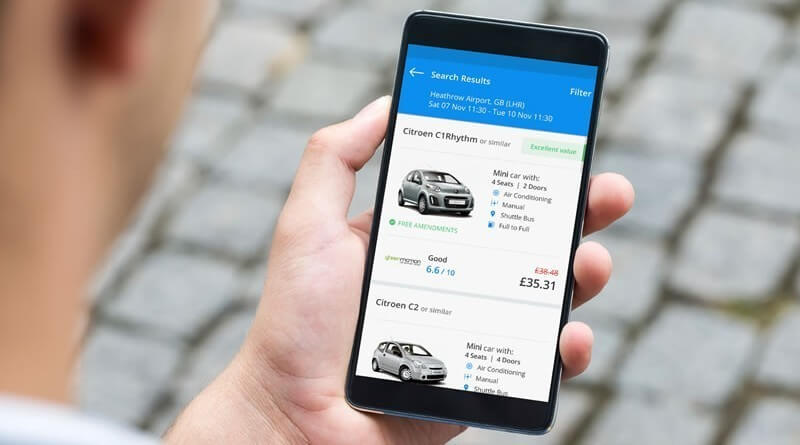 car rental app