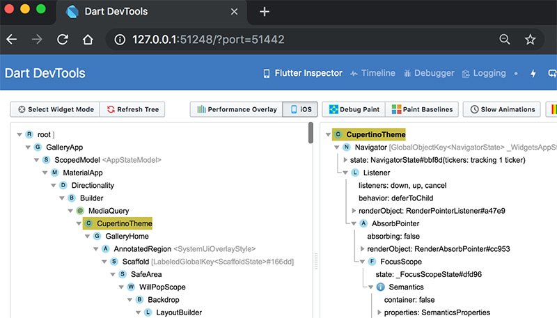 dart devtool