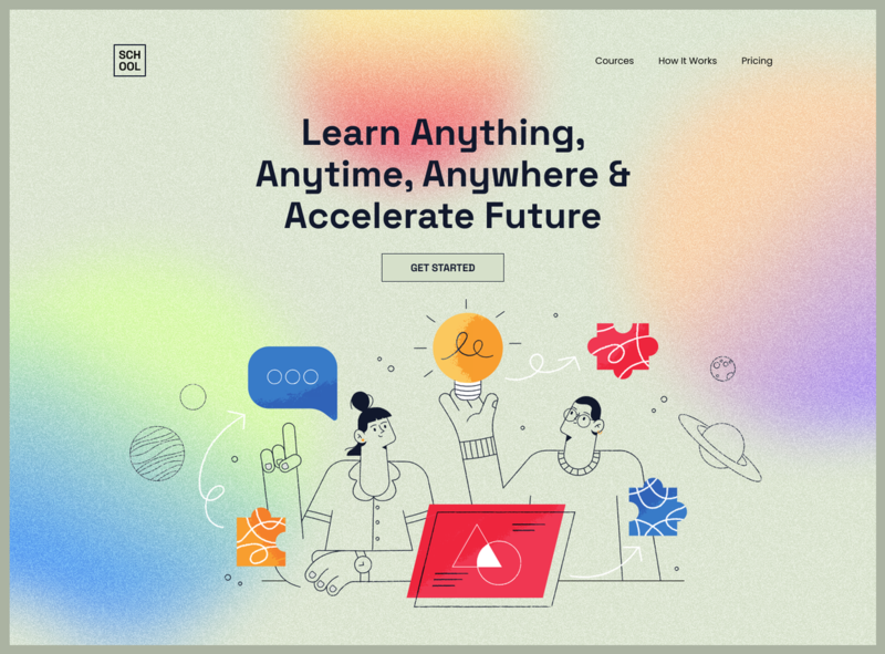 Educational Website Landing Page Design