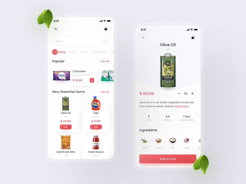 Grocery delivery app