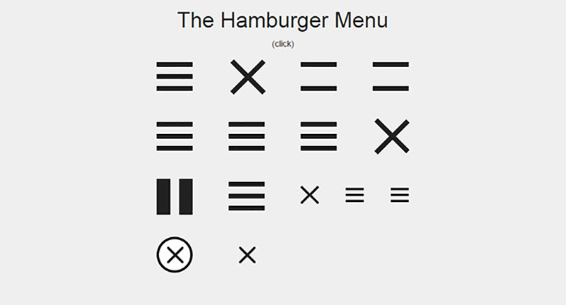 hamburger menu