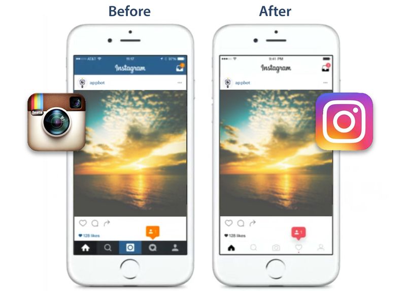 Instagram re-brand