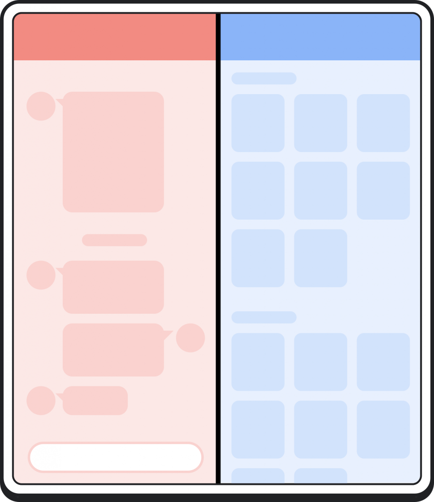 multi-window in foldable device