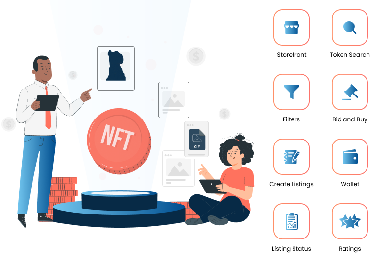 NFT marketplace features