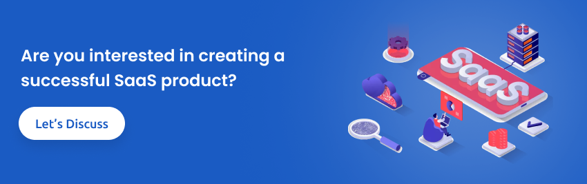 SaaS product banner