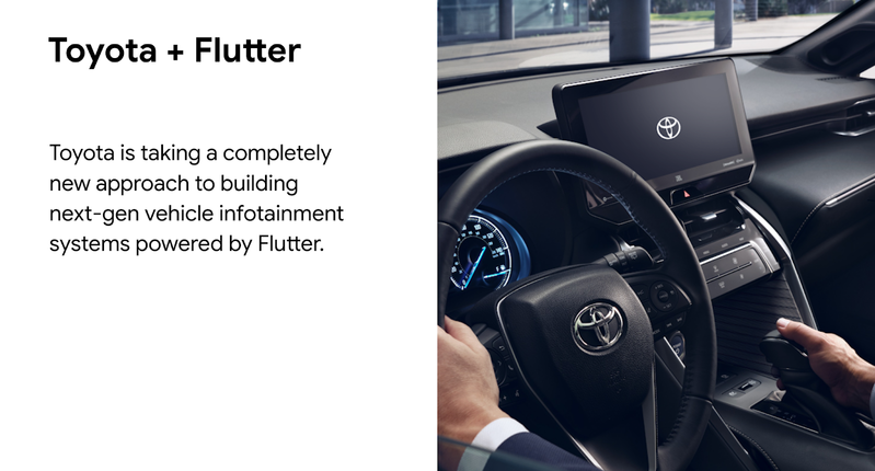 Toyota selected Flutter