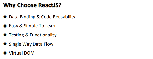 Why Choose ReactJS