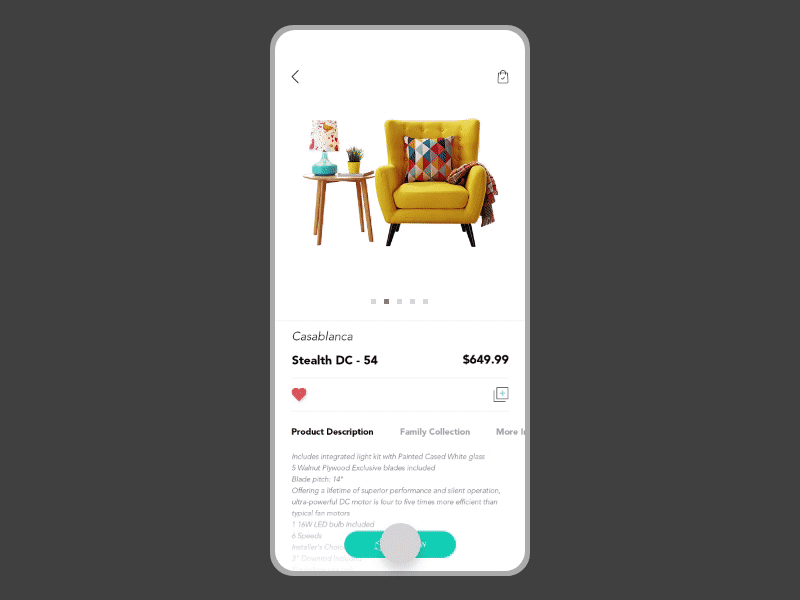 AR-based furniture gif