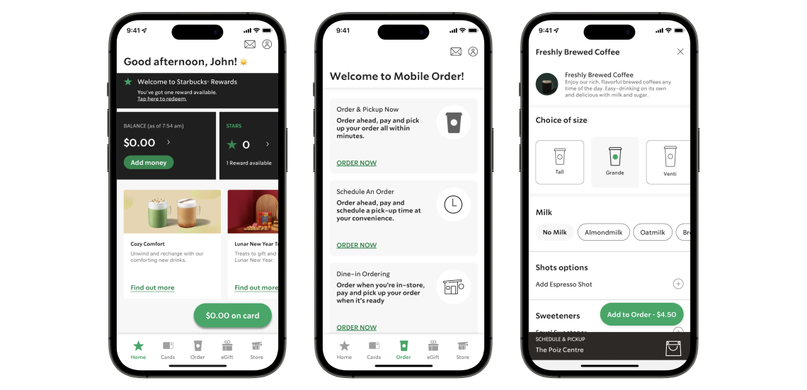 Starbucks mobile app