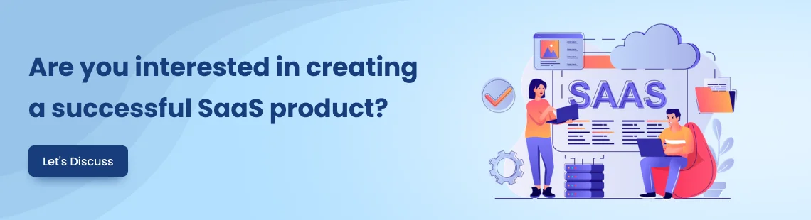 SaaS product banner