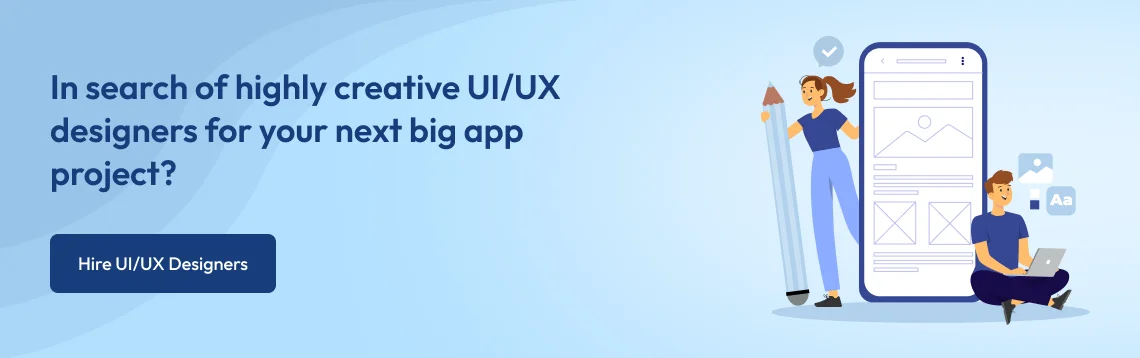 UI/UX designers CTA