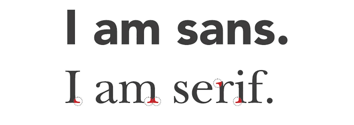 sans serif vs serif