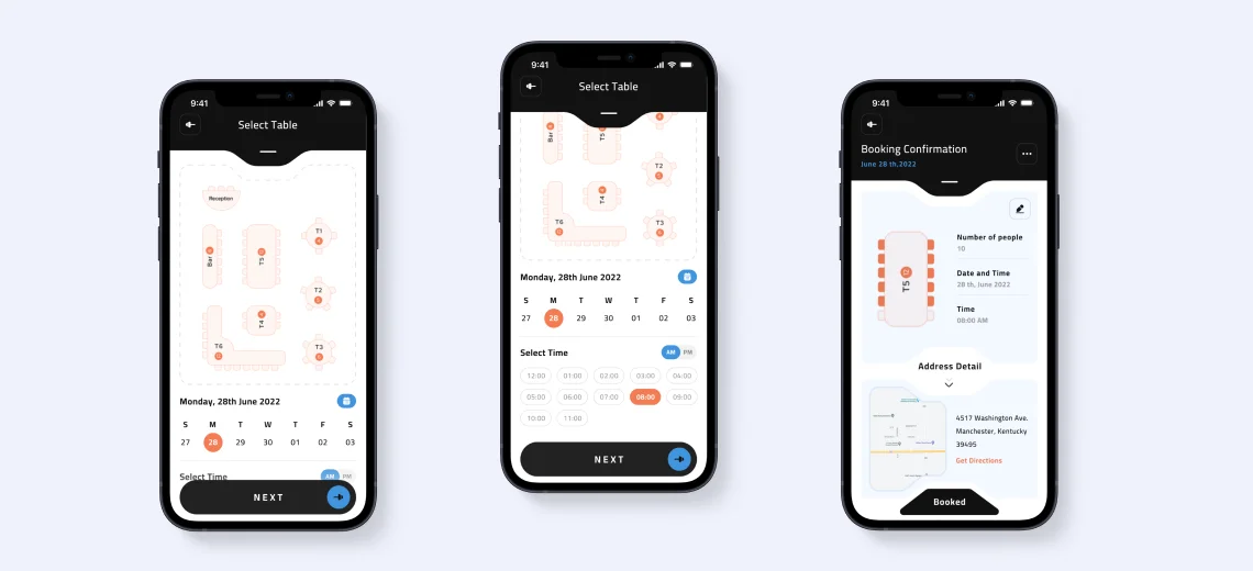 Table reservation app