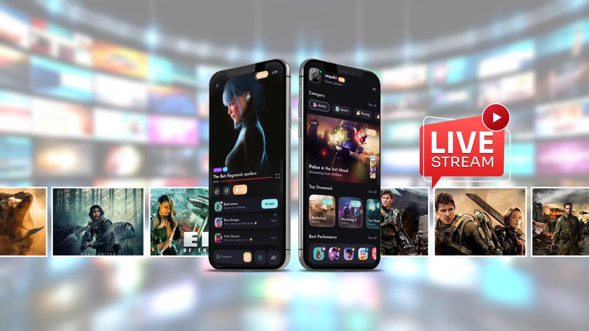 live video streaming app development