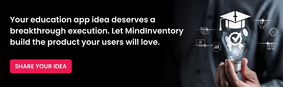 your education app idea cta