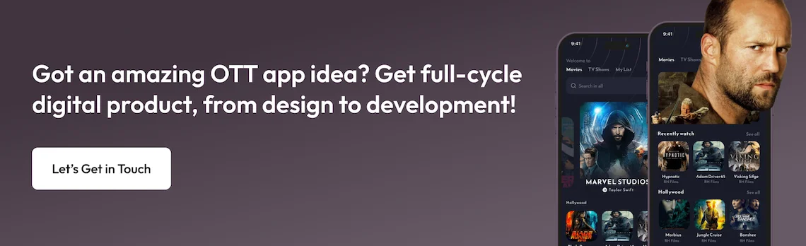 OTT app development CTA