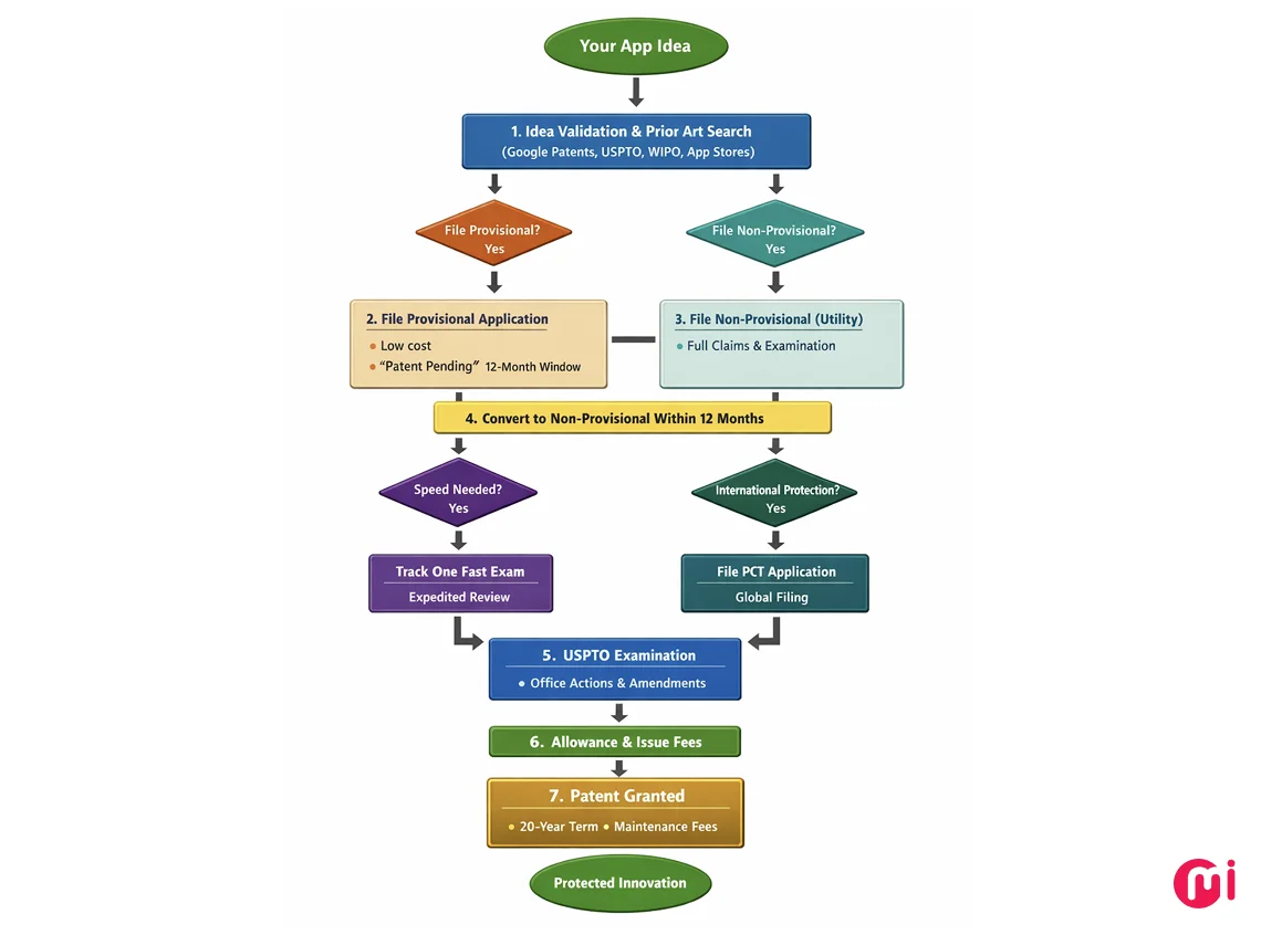 different types of patent applications