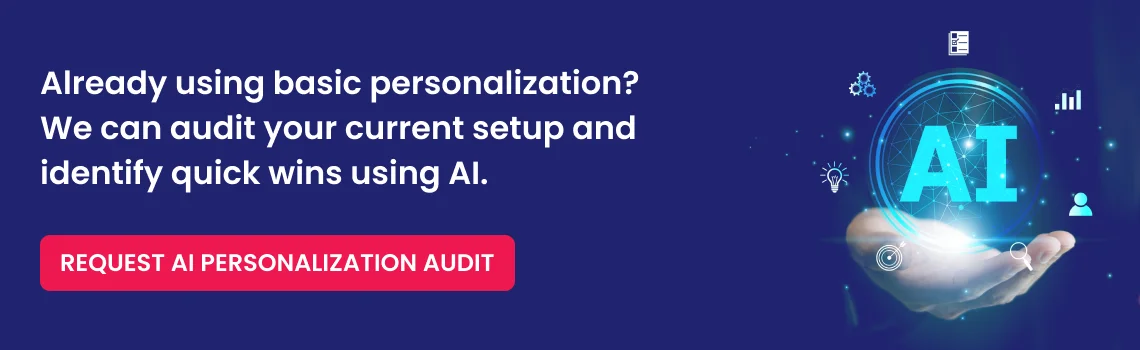 already using basic personalization cta