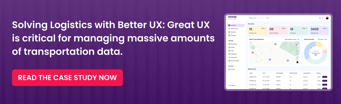 logistics with better ux case study cta