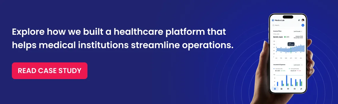 healthcare platform case study cta