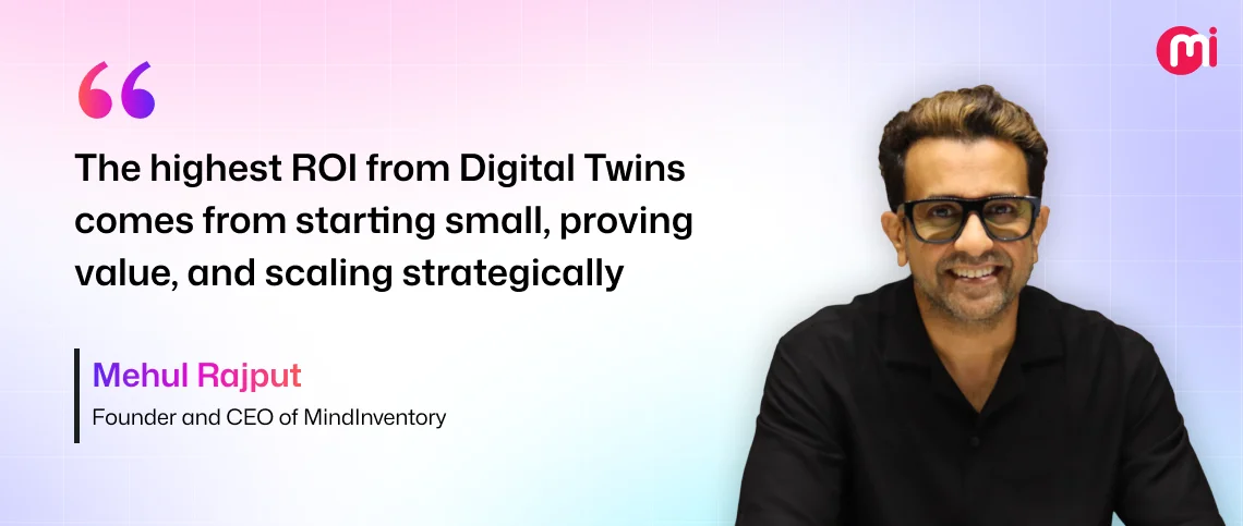 the highest roi from digital twins mehul rajput
