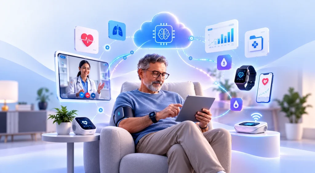 AI remote patient monitoring system for real-time patient health tracking