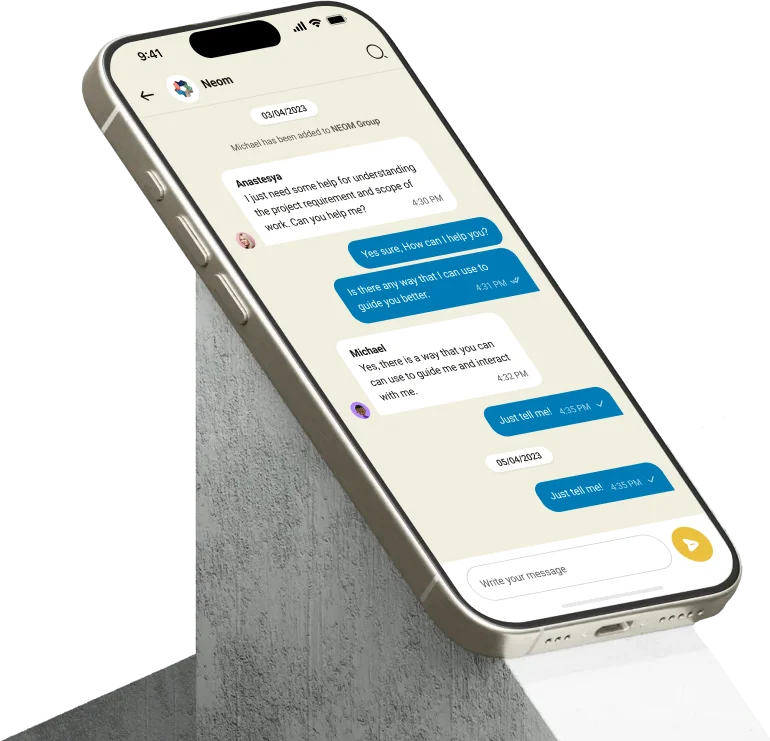 chatbot screen