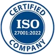 ISO 27001:2022 compliance badge