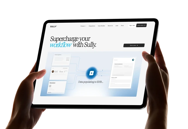 Sully AI - clinical copilot and AI workforce case study preview