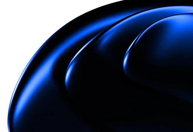 Abstract purple 3D curved shapes