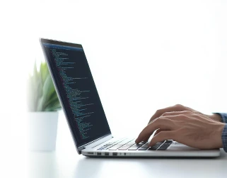 Engineer building custom software