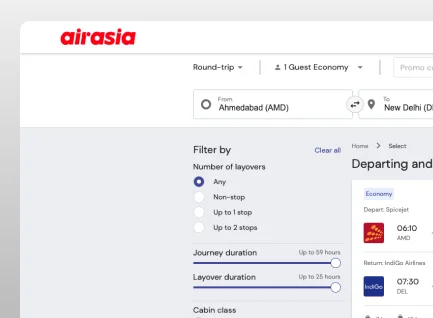 airasia dashboard