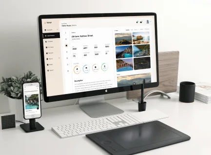 mobile and desktop screen