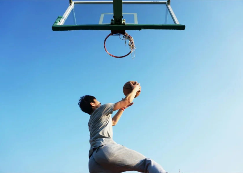 digitized tabletop basketball game