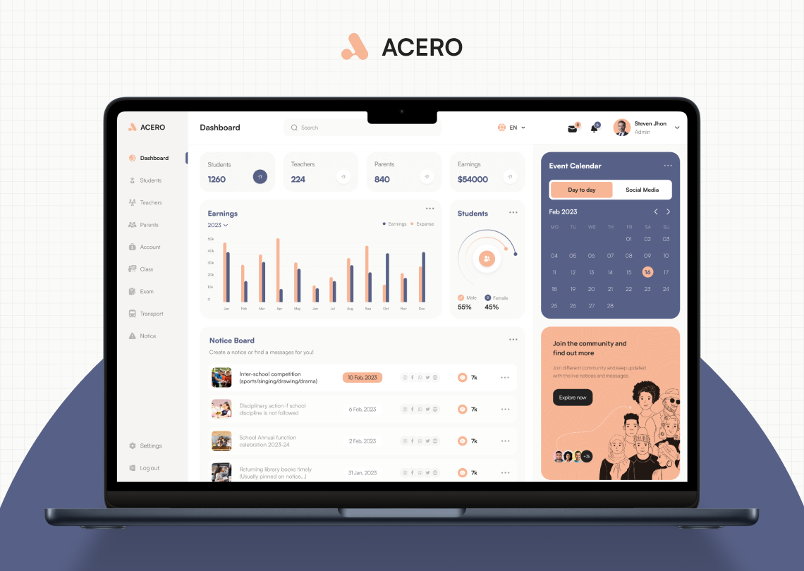School Management System Design and Development