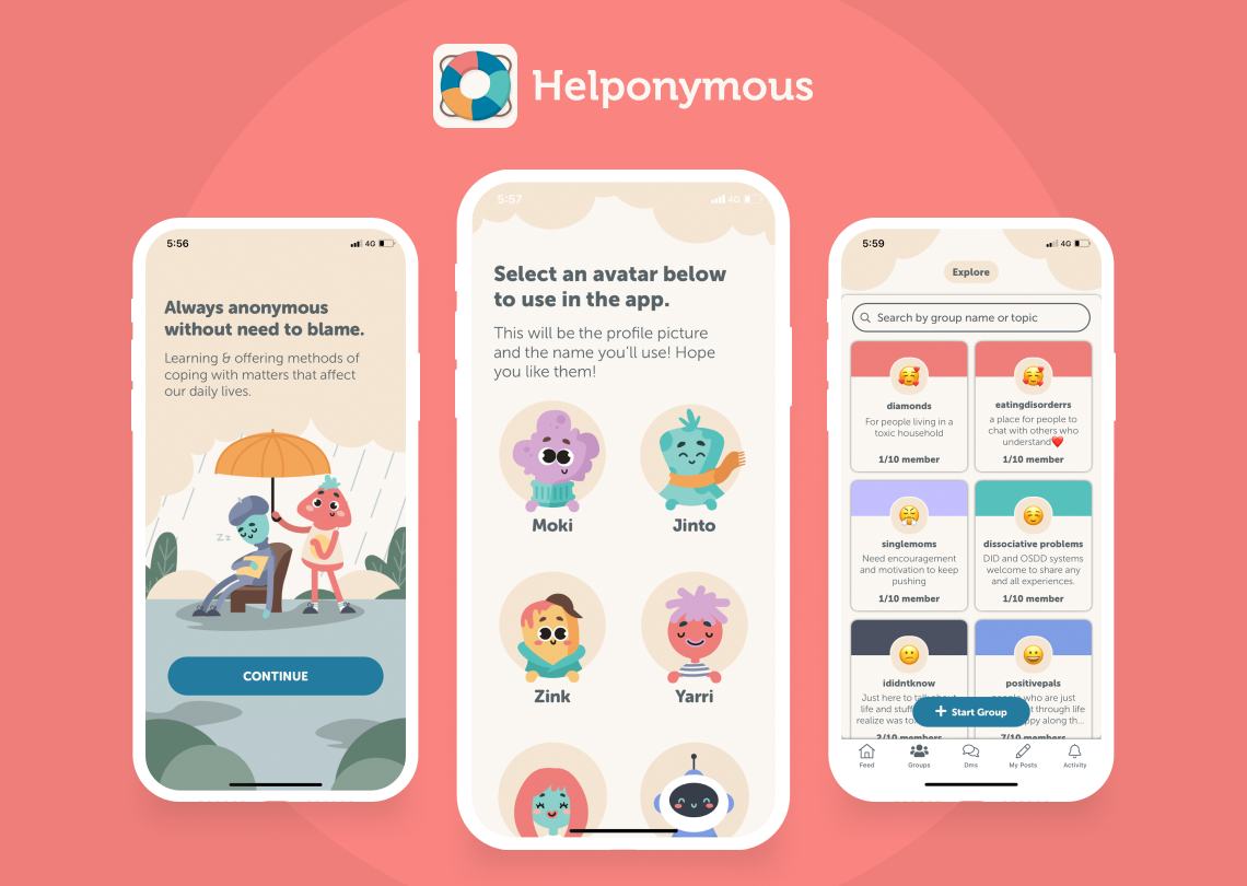 Helponymous - An App to Find Help & Stay Anonymous